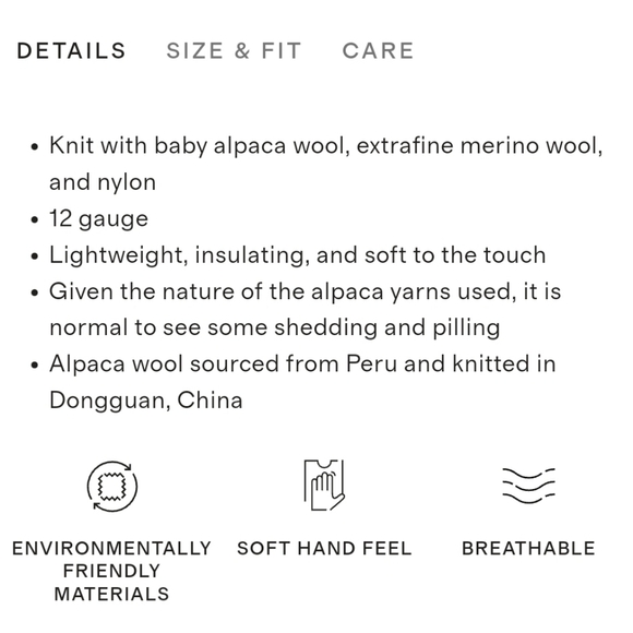 NWT! Quince Baby Alpaca-Wool Blend Turtleneck Black Sweater! Sz. XL (E11) - Picture 12 of 12